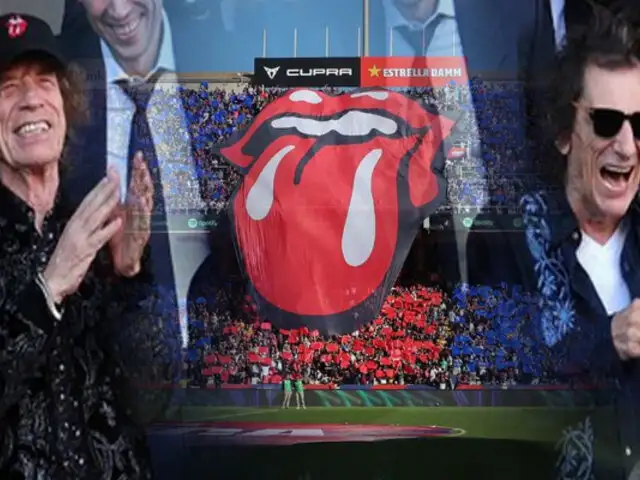 Los Rolling Stones presentes en el Superclásico entre el Barcelona vs. Real Madrid