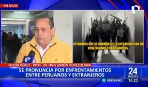 ONG Unión Venezolana rechaza enfrentamientos entre peruanos y extranjeros