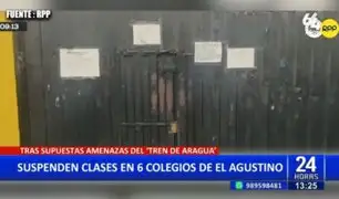 Por presuntas amenazas del "Tren de Aragua": Suspenden clases en 6 colegios de El Agustino