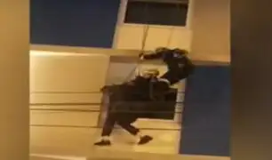 Miraflores: rescatista se salva de caer desde cuarto piso de un edificio