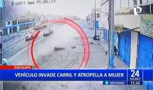 Tragedia en Arequipa: Vehículo invade carril y atropella a madre de familia