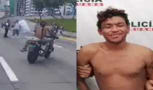 La Victoria: detienen a hombre que intentó robar moto de la PNP durante movilización de barristas