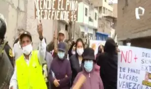 "Nos están matando, asaltando y extorsionando": vecinos del cerro El Pino marcharon contra la delincuencia