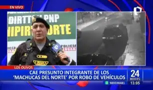 Los Olivos: Cae presunto inegrante de "Los machuca del norte" dedicados al robo de vehículos