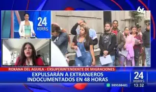 Roxana del Águila sobre expulsión de extranjeros indocumentados en 48 horas: "Es una buena intención"