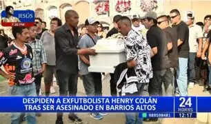 Henry Colán: Familiares y amigos dan el último adiós a exfutbolista asesinado a balazos