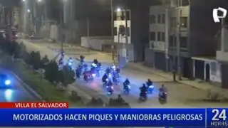 VES: motociclistas realizan piques ilegales y maniobras temerarias