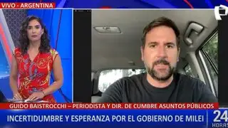 Baistrocchi sobre victoria de Milei en Argentina: “Sigue sosteniendo que va a ir por la dolarización”