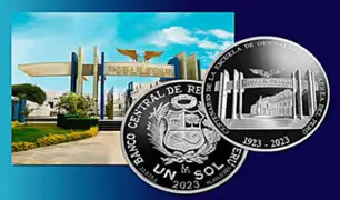 BCRP pone en circulación moneda conmemorativa por los 100 años de la Escuela de la FAP