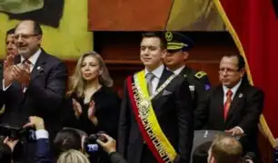 Daniel Noboa asumió como presidente de Ecuador: Petro fue el único mandatario en asistir a su juramentación
