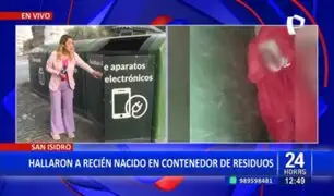 Horror en San Isidro: Serenos encuentran a bebé dentro de un contenedor de resuidos electricos