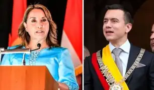 Dina Boluarte felicita a Daniel Noboa tras asumir la Presidencia de Ecuador