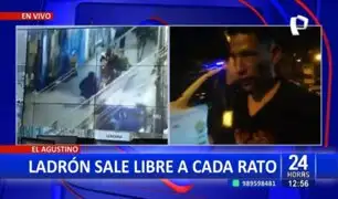 El Agustino: Delincuente conocido como "Che' Ratita" fue liberado por octava vez