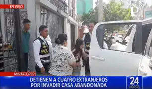 Miraflores: extranjeros son detenidos después de ingresar a una casa abandonada