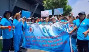 Minsa: enfermeras del INSN anuncian que las marchas seguirán si no cumplen con aumento salarial