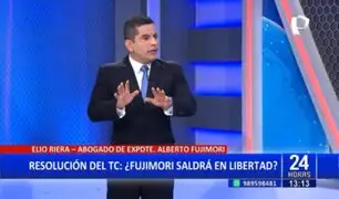 Elio Riera, abogado de Alberto Fujimori: "El TC ordena al PJ a que ejecute el pedido de indulto"