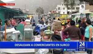 Surco: Desalojan a más de 70 comerciantes sin previo aviso