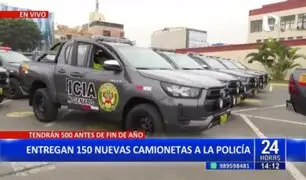 Gobierno de Boluarte fortalece la seguridad ciudadana con la entrega de 150 camionetas
