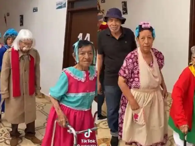 Viral TikTok: tiernos abuelitos causan sensación por disfrazarse de personajes de 'El Chavo del 8'
