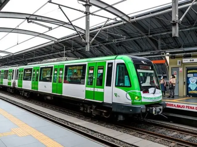 Metro de Lima: restablecen servicio de la Línea 1 tras suspensión