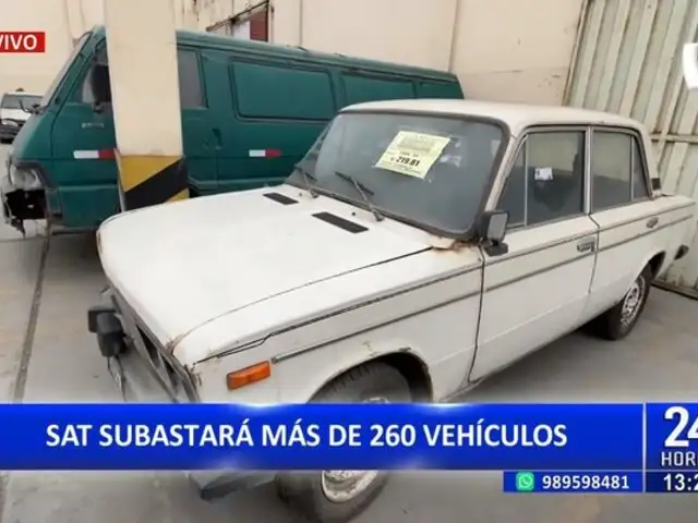 Atención: SAT de Lima rematará 260 vehículos