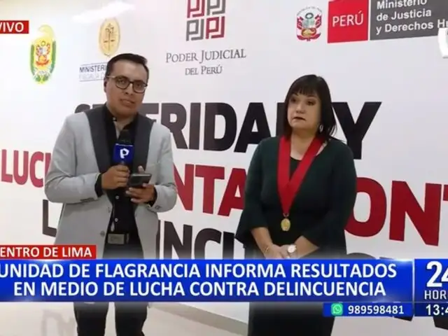 Justicia en tiempo real: 55 sentencias fueron emitidas por unidad de Flagrancia en Lima
