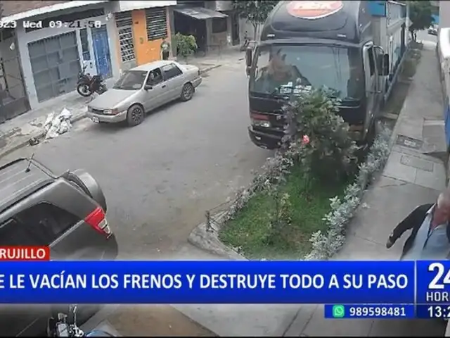 Trujillo: Conductor de camión evita tragedia tras perder frenos