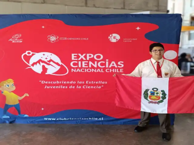 ¡Orgullo para el Perú! Destacado estudiante de Moquegua gana concurso internacional de ciencia y tecnología en Chile