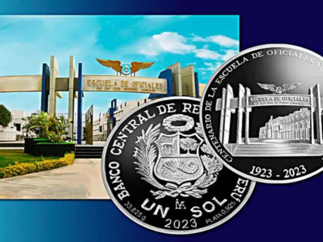 BCRP pone en circulación moneda conmemorativa por los 100 años de la Escuela de la FAP