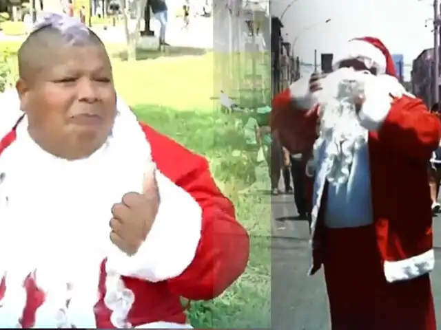Mayimbu deja la comicidad de lado y se convierte en papá Noel