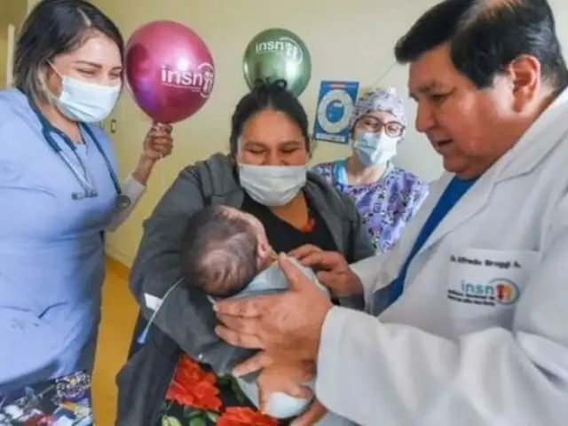 Minsa: salvan la vida de un bebé que nació con tumor de 14 centímetros en la zona del cuello