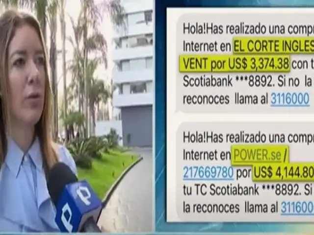 San Isidro: mujer denuncia que usaron su tarjeta para hacer compras de S/50 mil en España