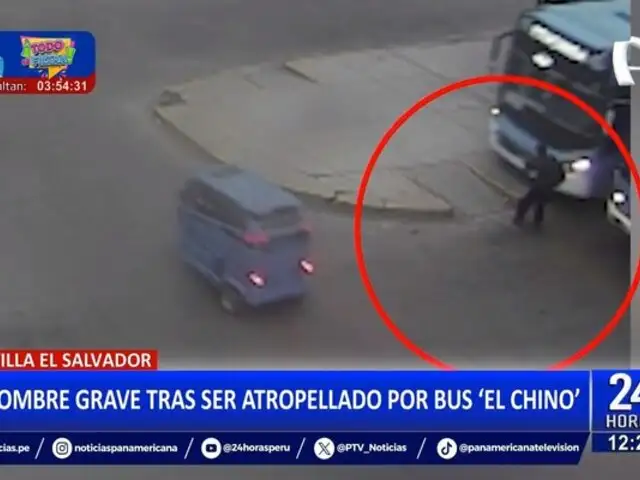 VES: Adulto mayor permanece grave tras ser atropellado por bus 'El Chino'