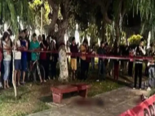 Trujillo: sicarios asesinan a balazos a padre y sus dos hijos cuando se encontraban en un parque