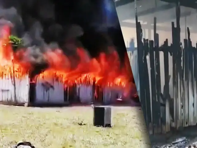 Colegio Fe y Alegría se incendia en Satipo y alumnos ya no tienen donde estudiar