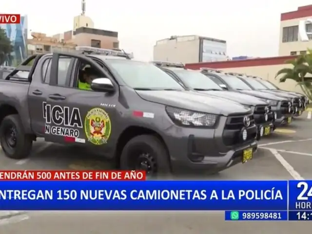 Gobierno de Boluarte fortalece la seguridad ciudadana con la entrega de 150 camionetas