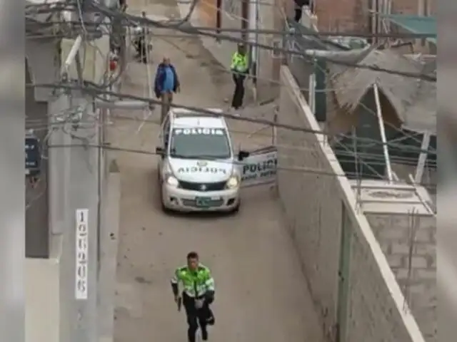 Arequipa: desalojo termina en balacera y con 10 presuntos delincuentes detenidos