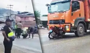 Motociclista muere tras chocar contra camión en Satipo