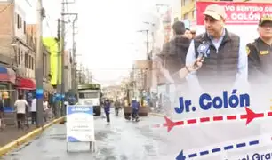 Alcalde del Callao da detalles sobre recuperación de espacios públicos en jirón Colón