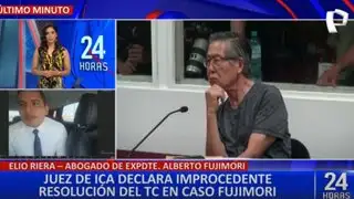 Abogado de Fujimori tras fallo de PJ: “El TC emitió la orden de liberación del expresidente”