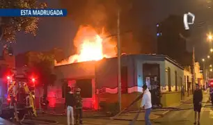 Cercado de Lima: incendio cerca a licorería causa pánico entre los vecinos
