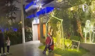 Navidad en Surco: familias visitan espectáculo de luces en calle Monte Umbroso