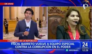 Marita Barreto: Reacciones del Congreso tras restitución de la fiscal en el Eficcop