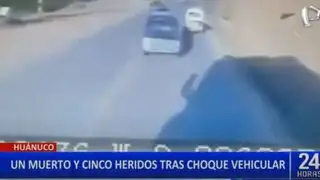 Accidente en carretera de Huánuco deja un muerto y cinco heridos graves