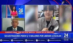 Baella sobre menor secuestrada en Comas: "Delincuentes agravan su situación al tratarse de una menor"