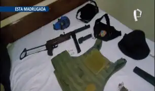 SMP: intervienen a dos extranjeros con armas de guerra dentro de un hotel