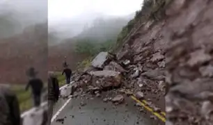 Apurímac: fuertes lluvias provocan derrumbe y bloquea carretera Tambo - Abancay