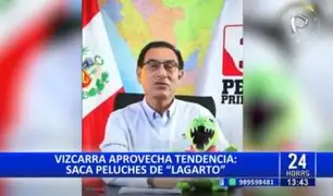 Martín Vizcarra anuncia venta de peluches de "Lagartito"