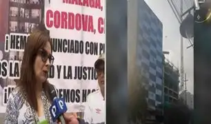 Controversia vecinal en Surco: sigue protesta en contra de construcción de edificio de 17 pisos