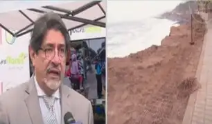 Alcalde Carlos Canales sobre derrumbe en playa Los Delfines: "Miraflores no puede intervenir"